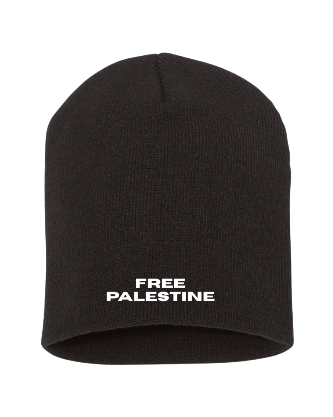 Free Palestine  Black Beanie