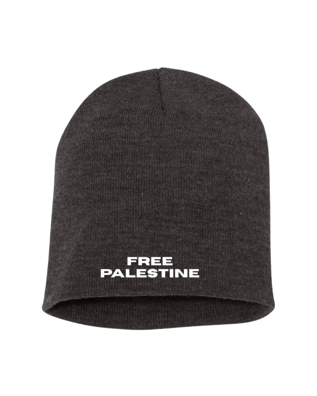 Free Palestine Gray Beanie